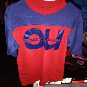 1970s UNIVERSITY OF OKLAHOMA SINGLE STITCH ARTEX T Shirt RARE MINT